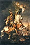 Jerzy Siemiginowski-Eleuter John III Sobieski at the Battle of Vienna. France oil painting artist